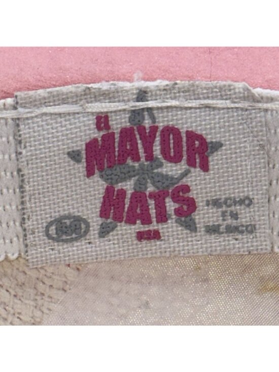 El Mayor Cowgirl Cowboy Hat Pink Sz M EUC RARE BEYONCÉ COUNTRY LINE DANCE main image 8
